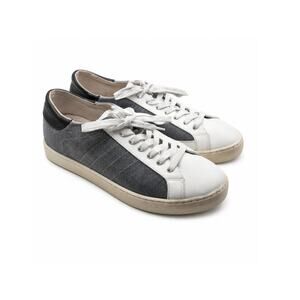 One Footwear Women's Casual Sneakers - Size 8 Gray White Lace-Up Shoes